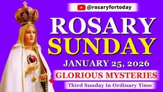 Virtual Rosary - The Glorious Mysteries 💜 January 25, 2026 💜 Today Holy Rosary Sunday