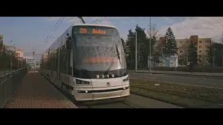 Czech Republic, Prague, tram 26 ride from Sídliště Červený Vrch to Dědina