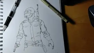 PUBG character drawing, 1st drawing of 2019.