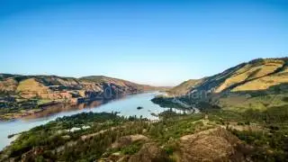 4k Time Lapse - Sunset at Rowena Point