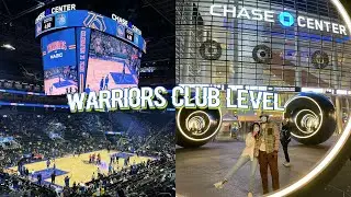 MY FIRST GOLDEN STATE WARRIORS GAME!! 💙💛 club level + chase center tour | vlogmas day 3
