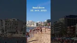 Still Summer ? Only in Benidorm, Spain #benidorm #benidormbeach #levantebeach #benidormwalking