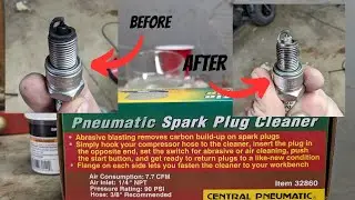 Тестирую очиститель свечей зажигания Harbor Freight. Работает ли он?