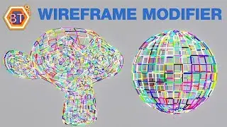 Blender 2.82 Tutorial - Wireframe Modifier