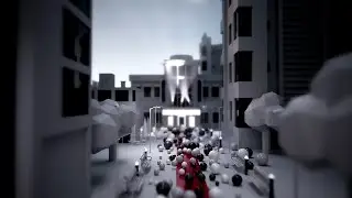 Boxed Brilliance: 3D City Animation & Logo Unveil