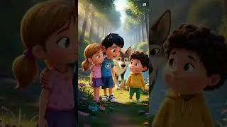The Wolf Meets the Brave Kids | Stranger Danger Story for Children | Part 2 Moral Story