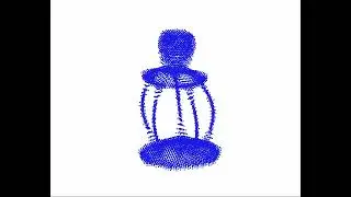 Recurrence network is superior in self-organizing process from random nodes to 3D design of a pawn