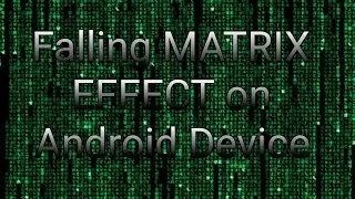 How to Give FALLING MATRIX EFFECT in TERMUX