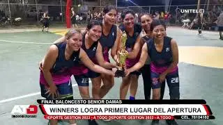 El Club Winners logr&oacute; el primer lugar en baloncesto.