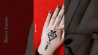 One finger mehndi design for back side #henna #youtubeshorts #mehndishorts