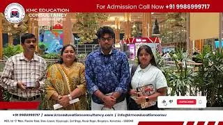 Daksha got an MBBS seat in David Tvildiani Medical University Georgia | KMC Education Consultancy