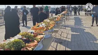کرم اهالي السماوه في المشاية الاربعينية ٨