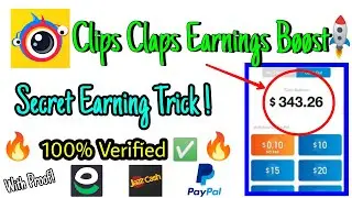 CLIP CLAPS EARNINGS BOOST TRICK!!! 🚀 2022 | How to Increase Clip Claps App Earning Fast 2022