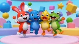 Animals Jump with Colors | Fun Jumping Animals Song for Kids