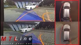 Audi Q7, MY2016 - 360 degrees top view with parking system activation