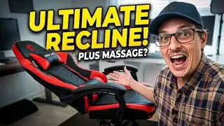 Gaming Chair, Fabric Computer Chair with Massage, Office Chair by Douxlife