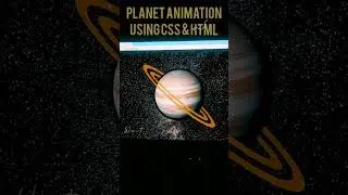 Planet Animation using CSS & HTML + Code | Vs code | CSS tutorial | #laconic #shorts #css