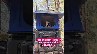 Roof top tent on thar..#camping #rooftoptent #thar #adventurehut #mahindra #overlanding #trevel