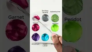 Watch These Gemstones MAGICALLY Mix Into New Colors! #satisfying #shorts
