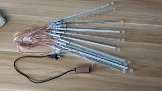 meteor starfall led snowfall tube light IP65 resolved in just 6 steps
