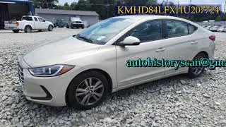 KMHD84LFXHU207724 Hyundai Elantra 2017