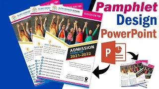 Pamphlet Design in PowerPoint Tutorial || Printable Pamphlet Design Tutorial