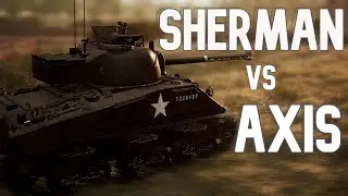 SHERMAN vs GERMAN INFANTRY - Post Scriptum Tank Gameplay