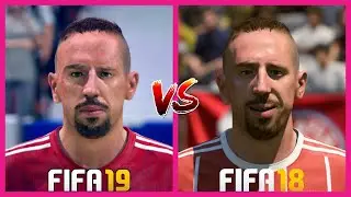 FIFA 19 vs FIFA 18 | BAYERN MUNICH | PLAYERS FACE COMPARISONS (Robben, Muller etc)