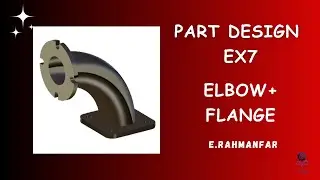 Catia part design practice7 | Model7 : rib, slot, circular pattern (90 degree Elbow pipe)
