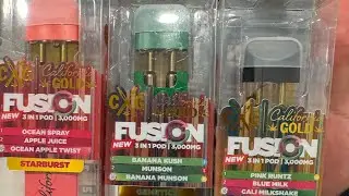 California Gold 3Gram Fusion Disposable (Fruit Punch & Banana Candy)
