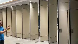Hang rail operable partition wall