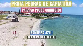 PRAIA PEDRAS DE SAPIATIBA - Um PARAÍSO pouco conhecido em São Pedro da Aldeia -RJ