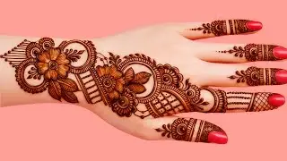 Trending Mehndi Design | Simple Full Hand Mehndi l stylish 2026 back side 