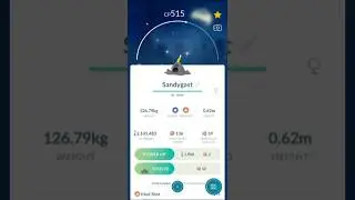 ✨Evolving Shiny Sandygast In Pokemon Go✨ #pokemongo #shorts #shinypokemon #sandygast #alola #music