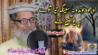 Aoho jwandoona senga ter shwe pa yo aan ke || Naseehat || Bahadar ba ba maddah