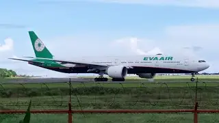 🇹🇼EVA AIR B777 LANDING & CLOSE-UP TAKEOFF AT Mactan-Cebu🇵🇭✈️