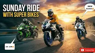 The Ultimate Sunday Ride: BMW S1000RR & Ninja ZX-10R Takeover!Sunday ride with superbikes #superbike