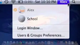 Name in Mac Menu Bar | Fast User Switching