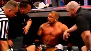 triple h after his match aginst Curtis Axel
