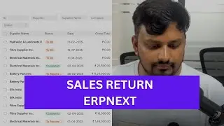 How to Create Sales Return in ERPNext | Step by Step Guide