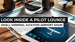Peek Inside a PILOT LOUNGE - Pilot Lounge Tour - Small General Aviation Airport KOUN Max Westheimer