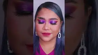 #purplemakeuplook using Ilongga Eyeshadow Palette