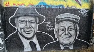 Still Game Characters painted on Dundee Walls (Jack,Victor and Isa)....Scotland...2023...