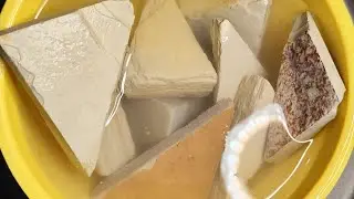 White slate triangle - wet cleaning video 📸💥🔥♥️🙏