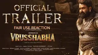 Vrusshabha Hindi Trailer Reaction 🔥 | Mohanlal as King | Bike Ride Reaction | Fair Use Review