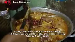 Bahaya jajanan luar. Soto daging anjing + darah