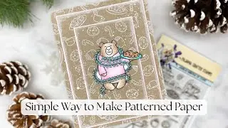 How to Make Your Own Patterned Paper with One Stamp Set