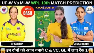 UP-W vs MI-W Today Match Prediction | UPW W vs MI W Dream11 Prediction | WPL 2026 10th Match