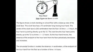 AP Precalculus FRQ | Modeling a Trigonometric Function Using a Real Life Example