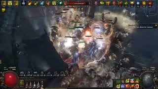 POE 3.21 Crucible chieftain exploding totems wave 30